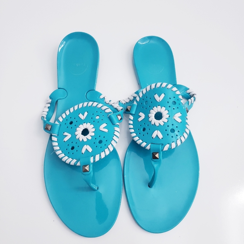 Jack Rodgers Medallion Thong Sandals